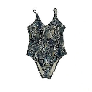 Merona women’s multicolor snakeskin one piece swimsuit size medium